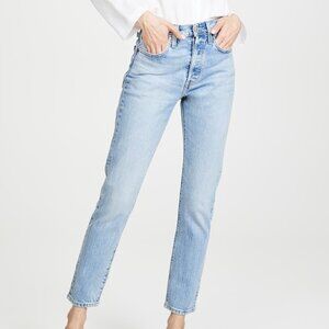 Levi's 501 Skinny Jeans in Tango Light, Size 25